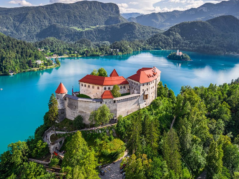  Bled Castle stands on a rocky hill 